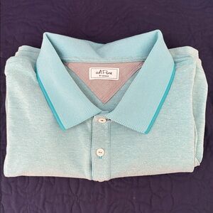 Adidas Adipure Essential Short Sleeve Golf Polo Blue Mens Sz XXL